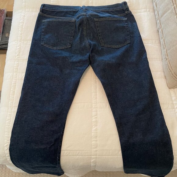 J. Crew Men's Jeans, Style 770 Straight, 35"x32", Dark Wash - Picture 4 of 4